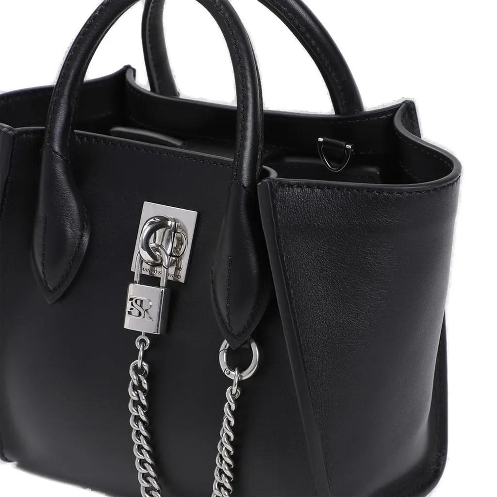 Chain Detailed Mini Shopper Bag