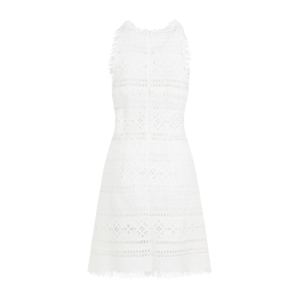 Fringed Sleeveless Mini Dress