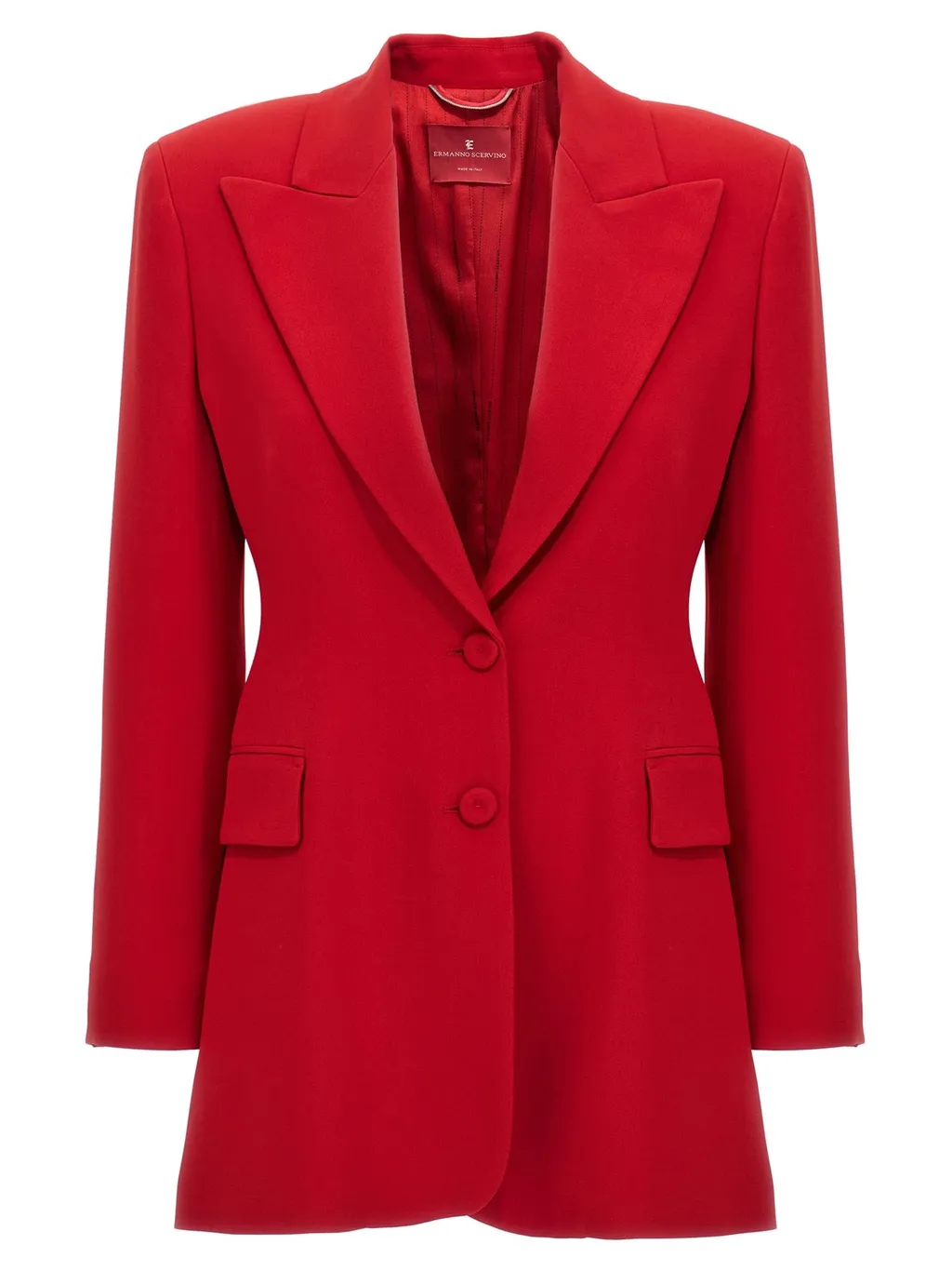 Single-Breasted Cady Sculpture Jacket