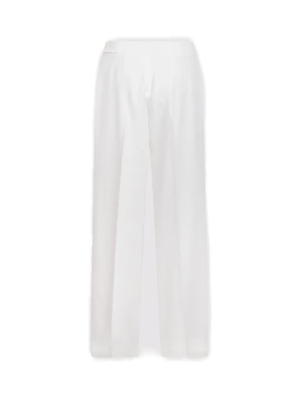 High-Waist Belted Tailored Trousers