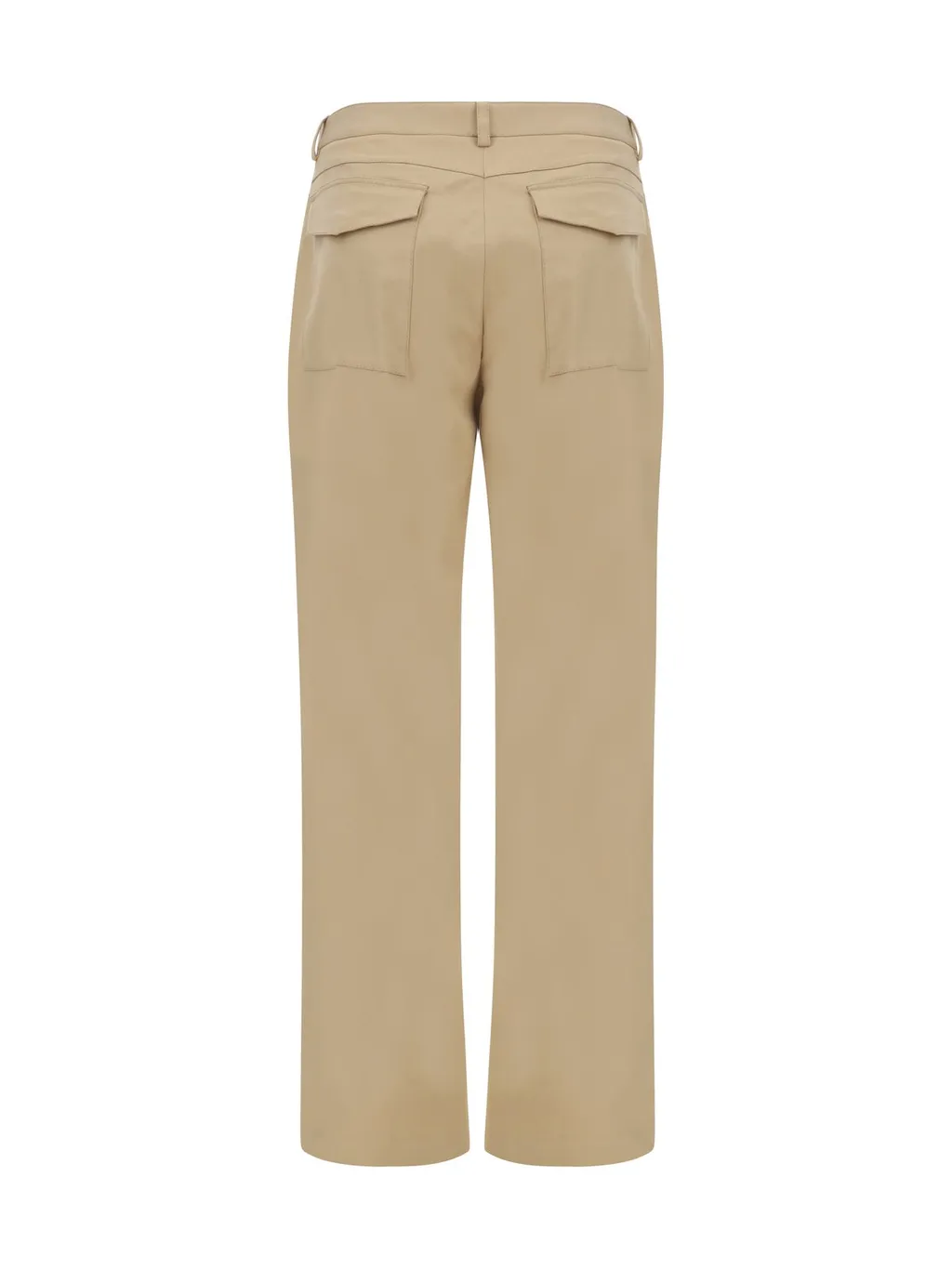 High-Waist Straight-Leg Cargo Trousers