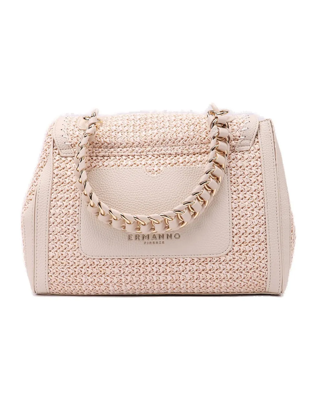 Chain-Linked Foldover Top Shoulder Bag