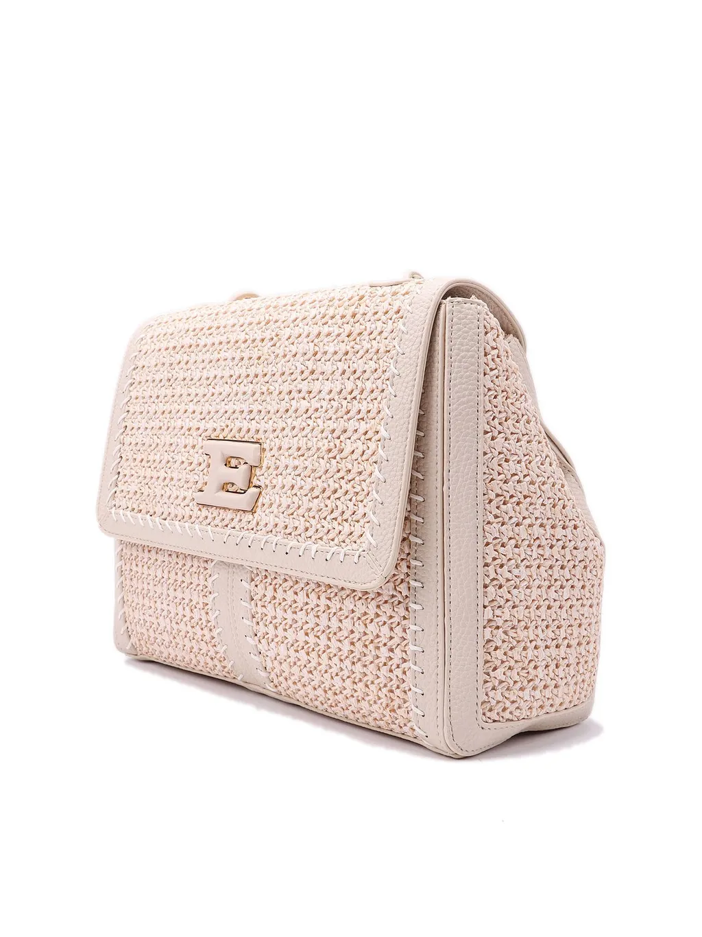 Chain-Linked Foldover Top Shoulder Bag