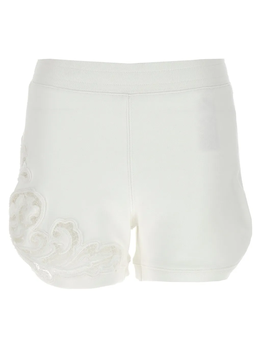 High-Waist Elasticated Waistband Laced Shorts