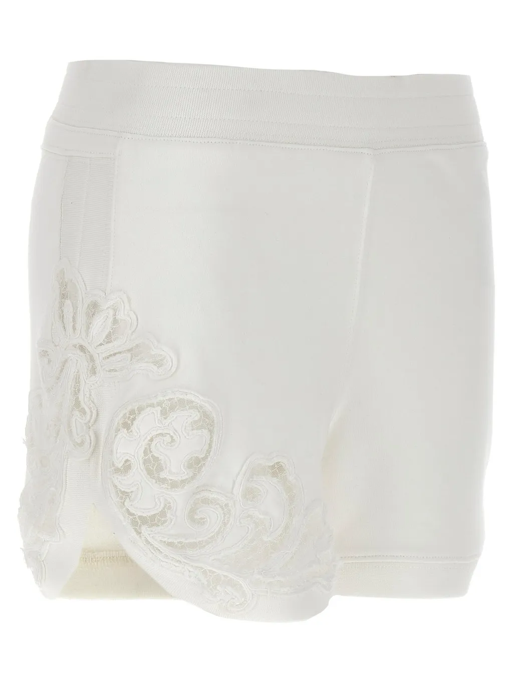 High-Waist Elasticated Waistband Laced Shorts