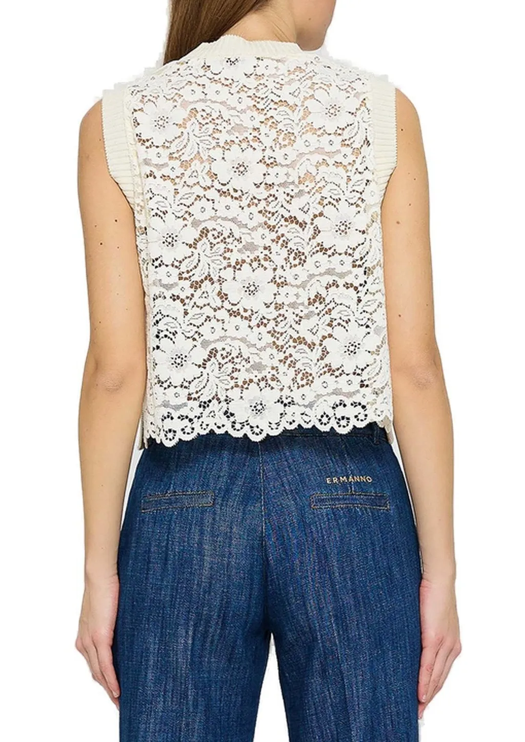 Diamond Patterned Knit Vest