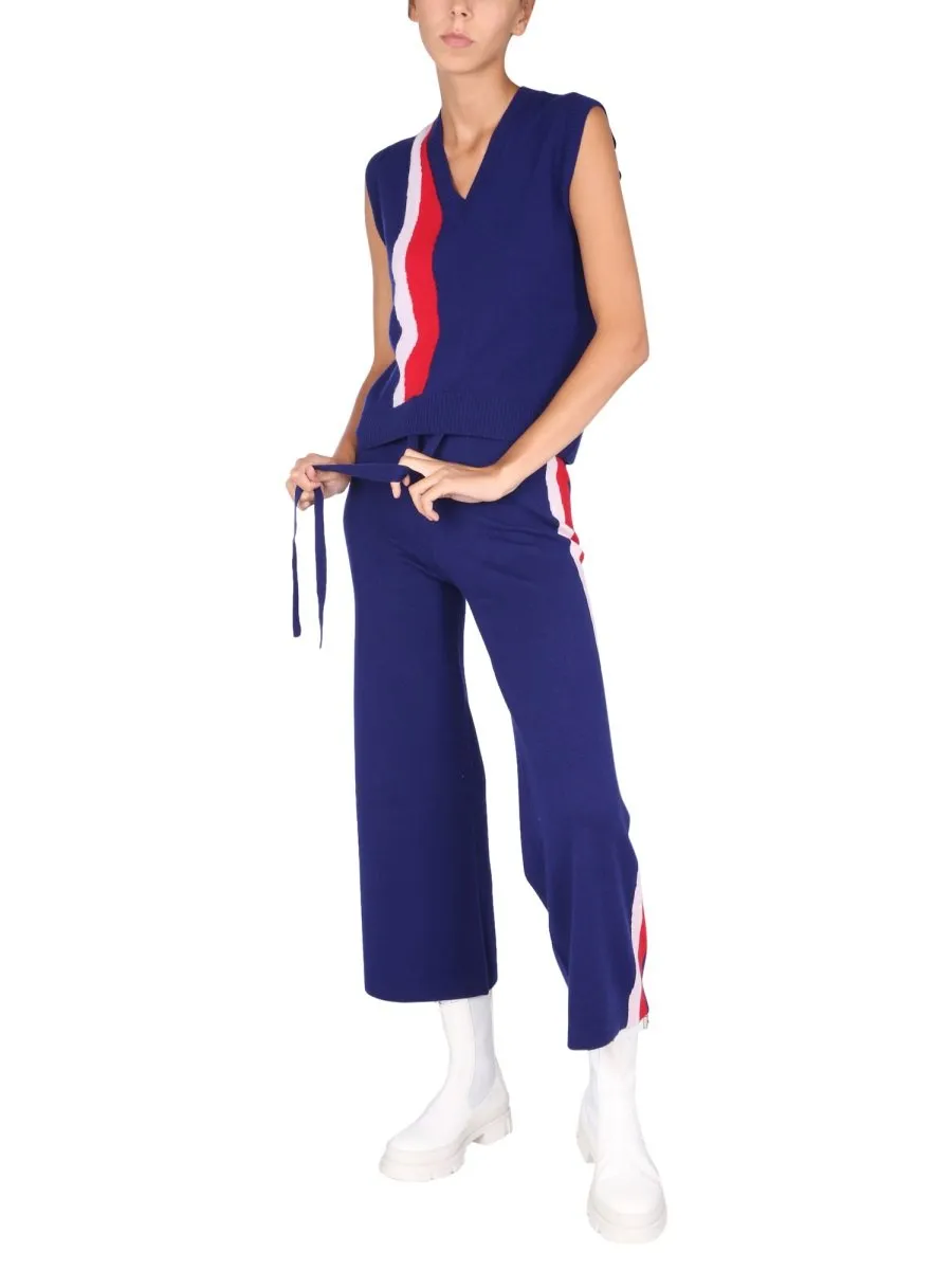 Side Striped Crop Pants