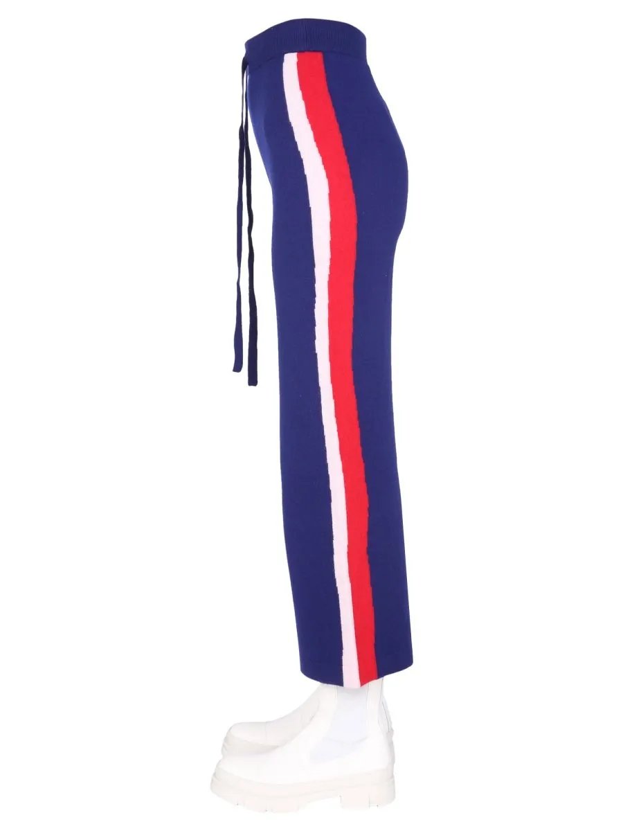 Side Striped Crop Pants