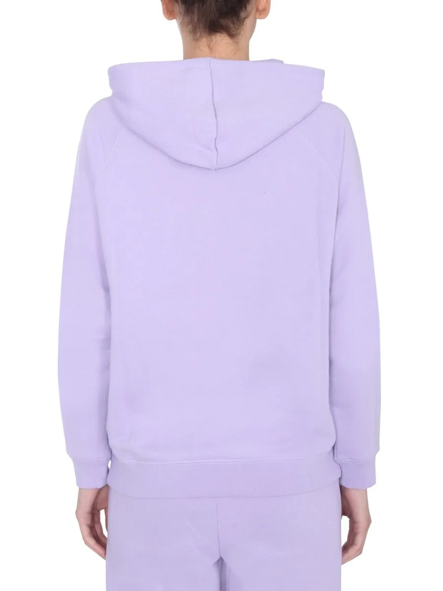 Logo Print Drawstring Hoodie