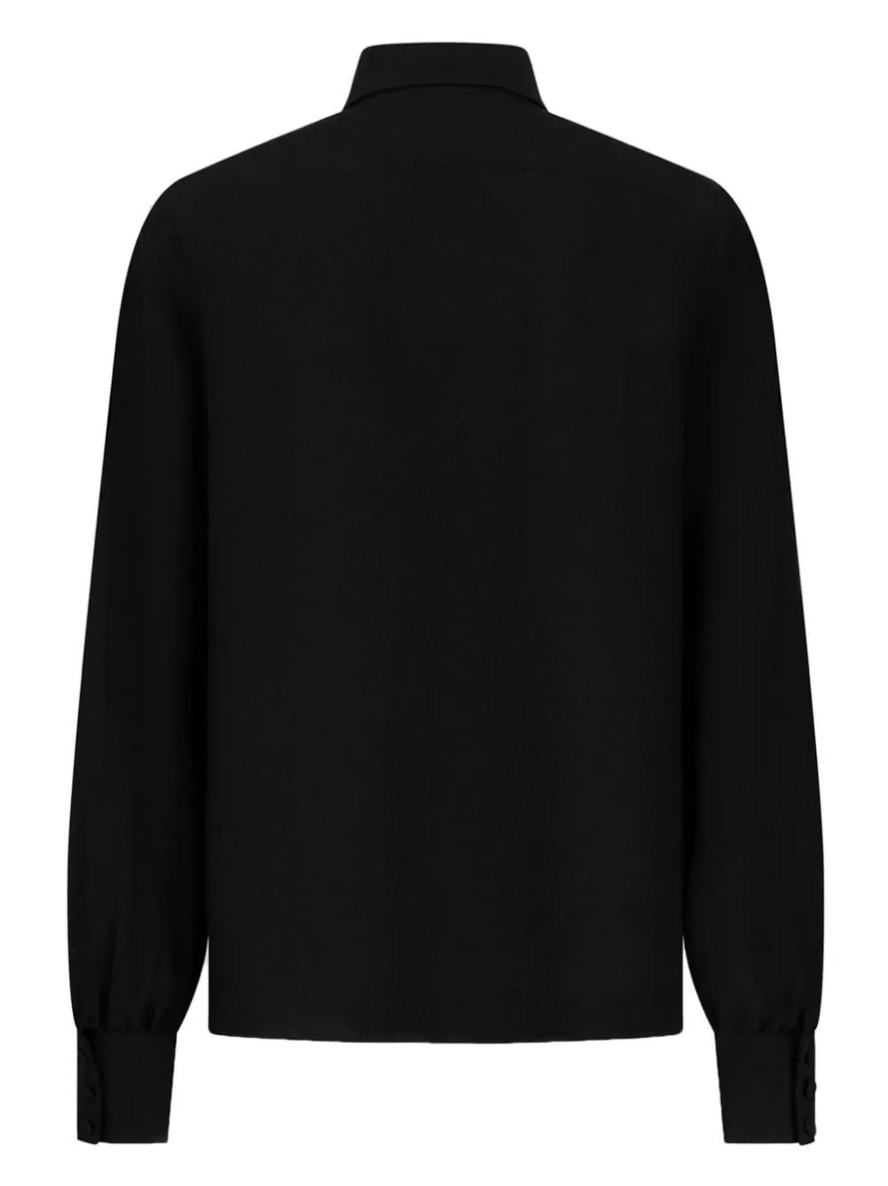 Long-Sleeved Leaf-Embroidered Shirt