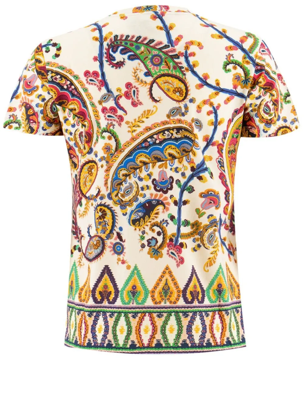 Paisley Printed Short-Sleeved T-Shirt