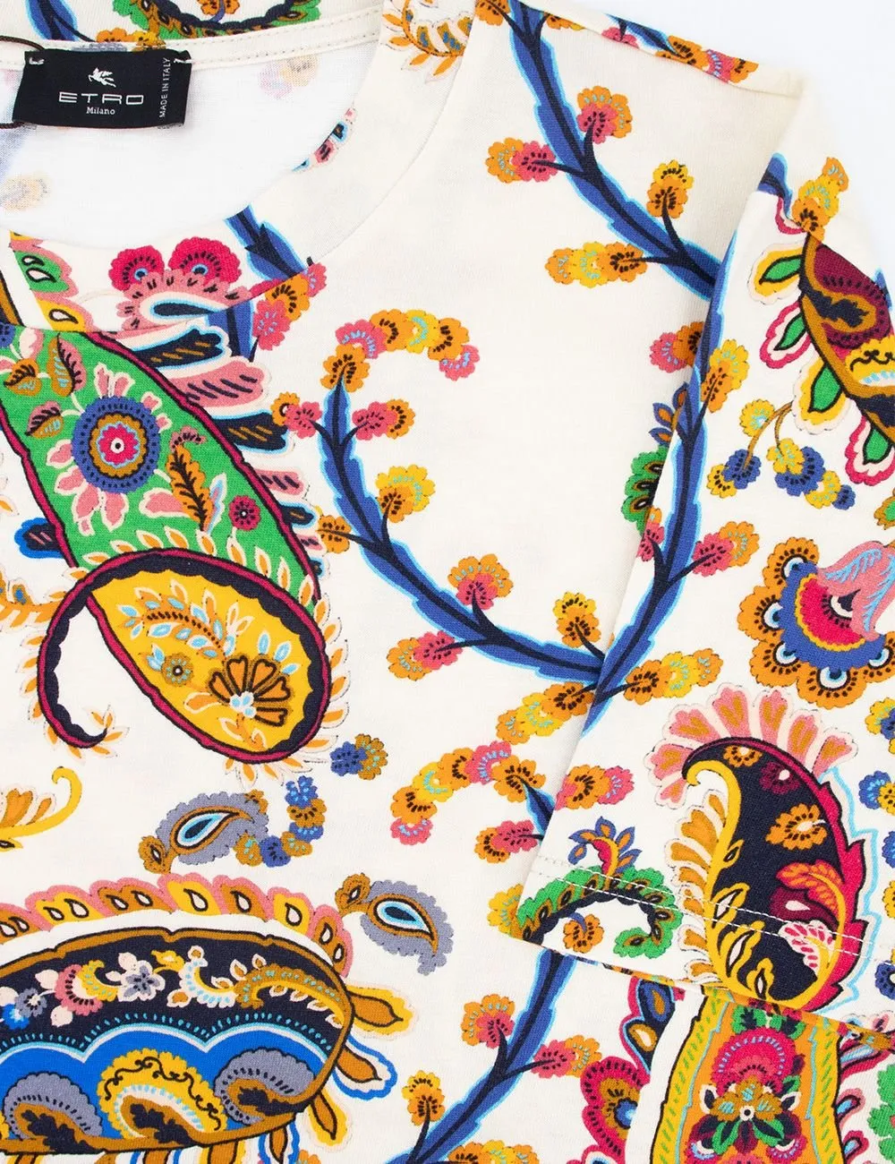 Paisley Printed Short-Sleeved T-Shirt