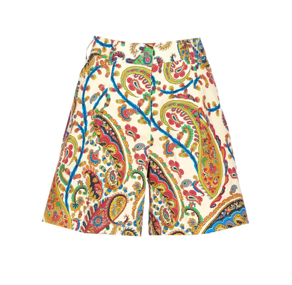 Paisley Printed Shorts