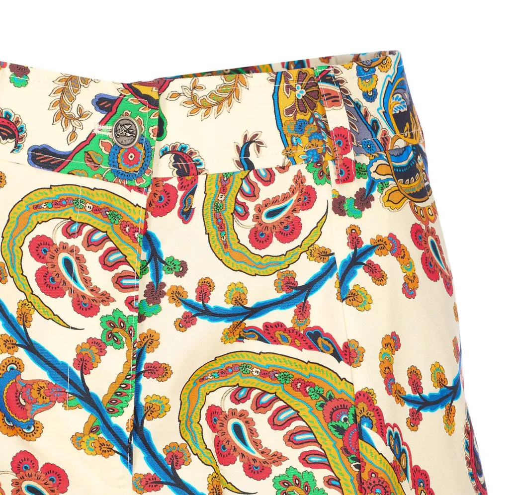 Paisley Printed Shorts