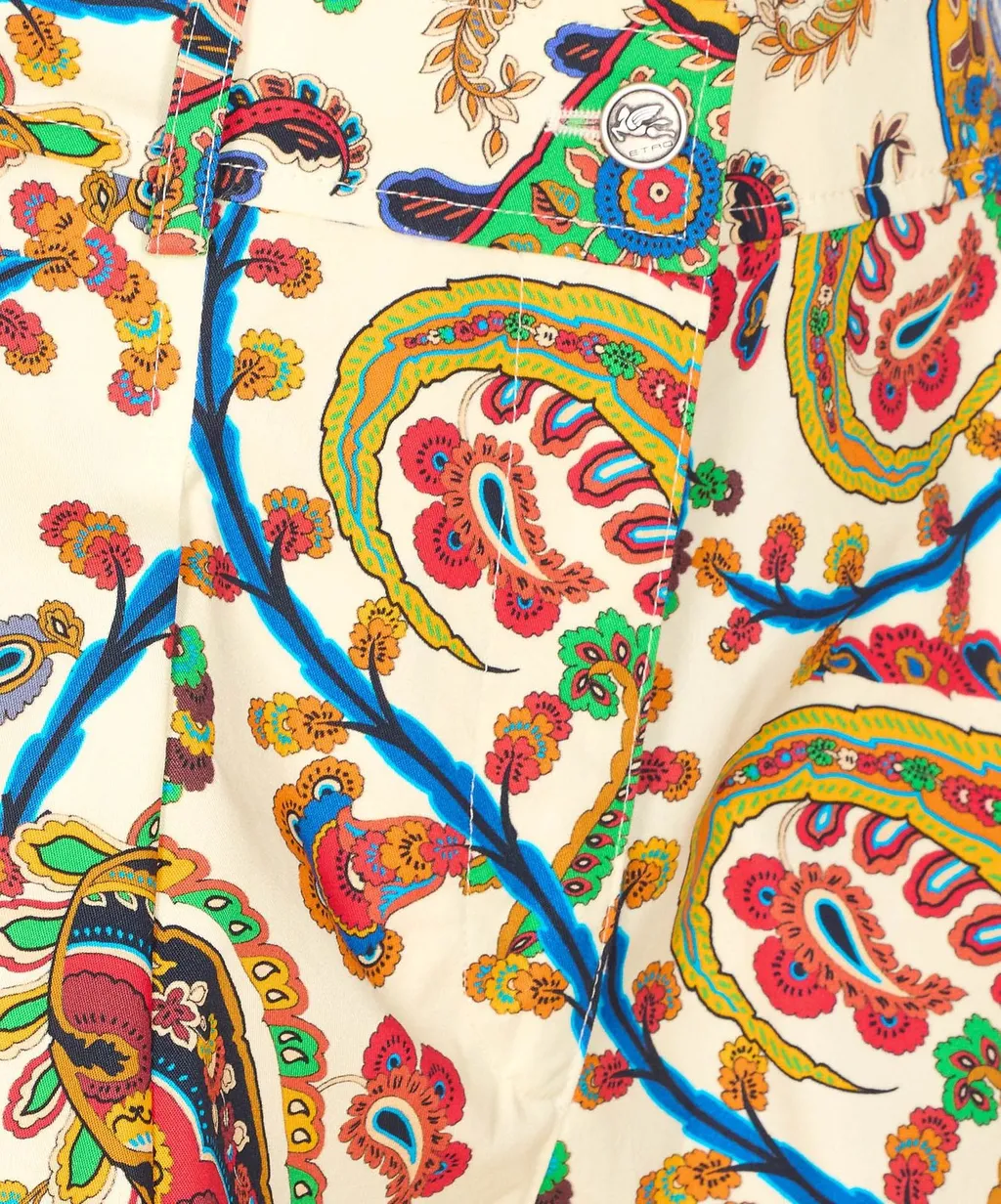 Paisley Printed Shorts