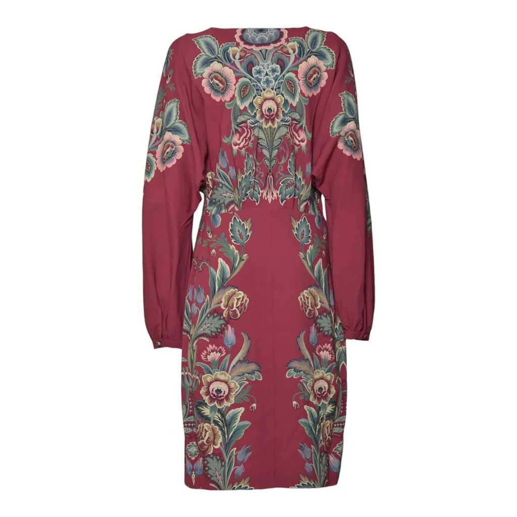 V-Neck Floral Printed Dress