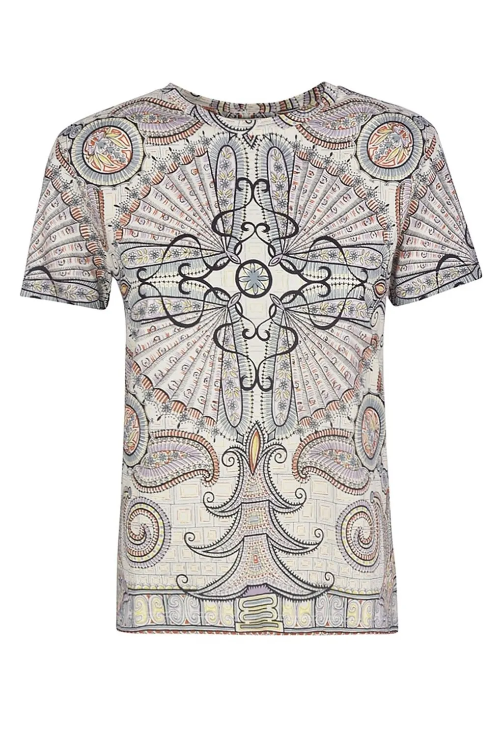 Paisley Printed Crewneck T-Shirt