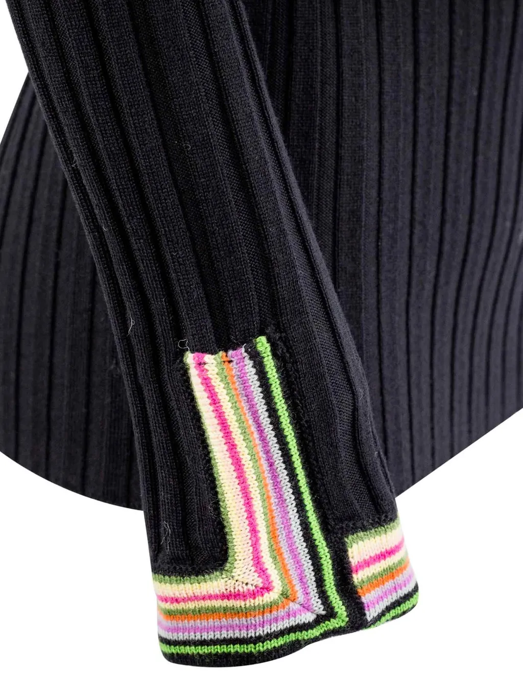 Polo Neck Ribbed Jumper
