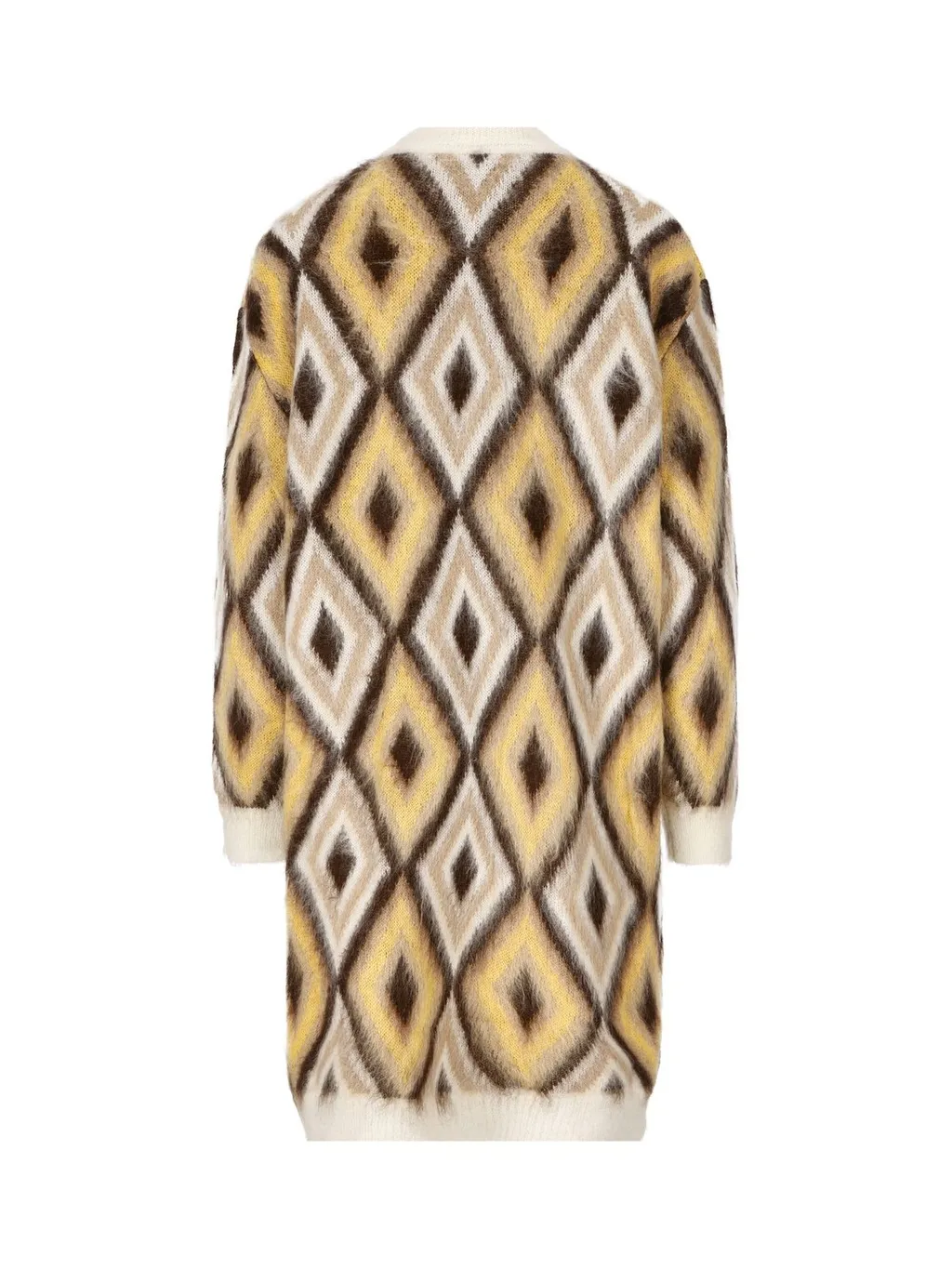 Diamond Print Button-Up Cardigan