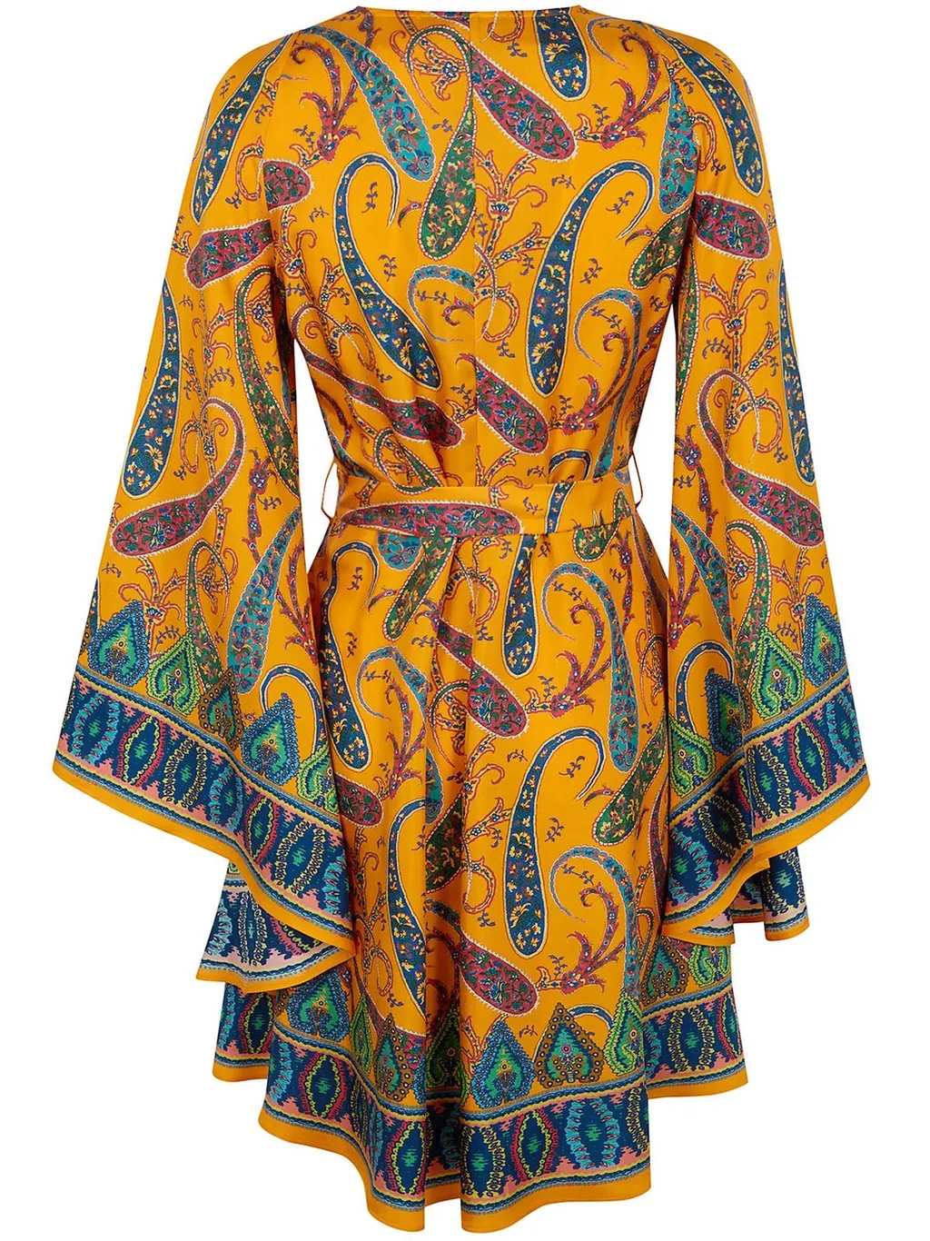 Pattern-Printed Midi Dress