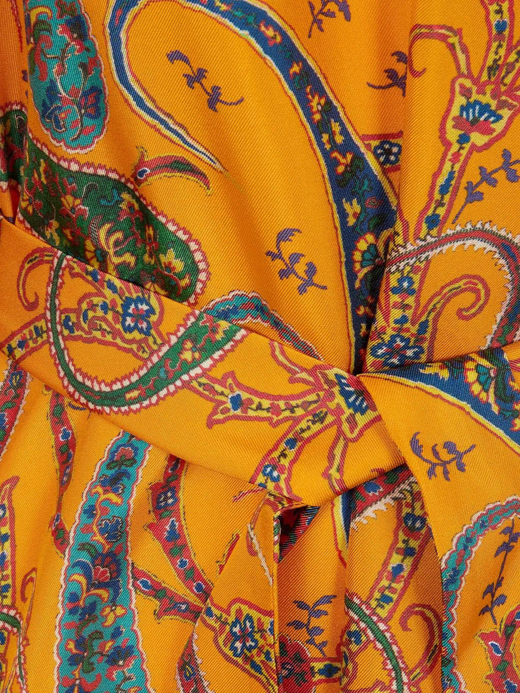 Pattern-Printed Midi Dress