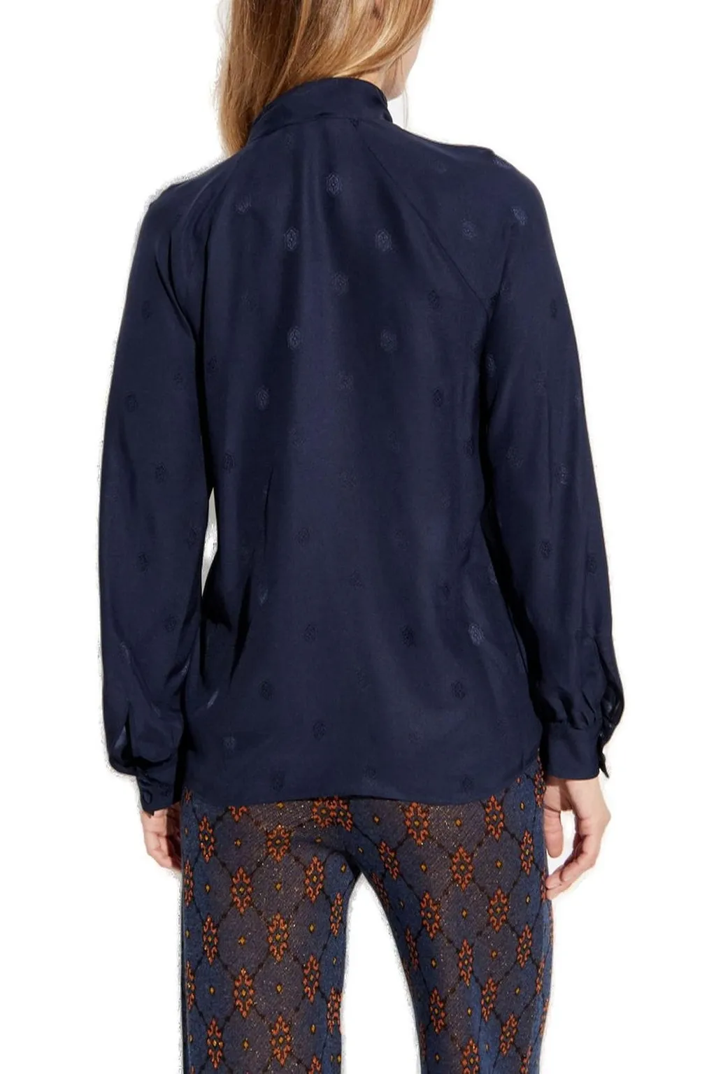 Tie Detailed Fluid Blouse