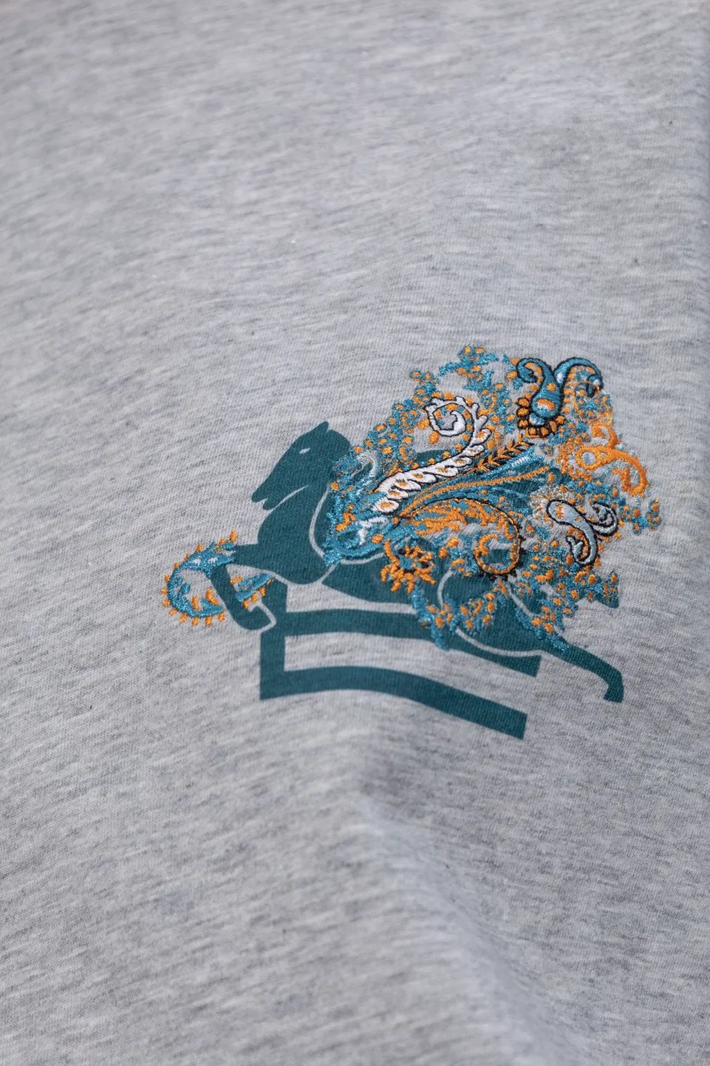 Pegaso Embroidered Short-Sleeved T-Shirt