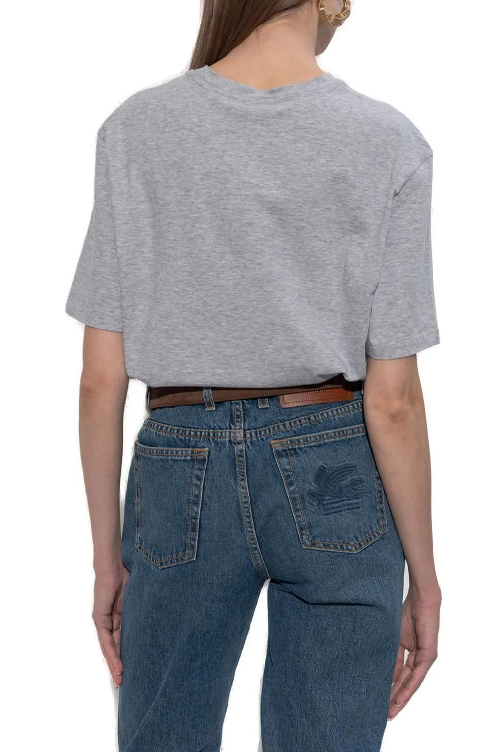 Pegaso Embroidered Short-Sleeved T-Shirt