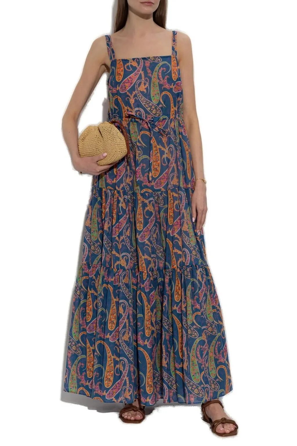 Paisley Printed Maxi Dress