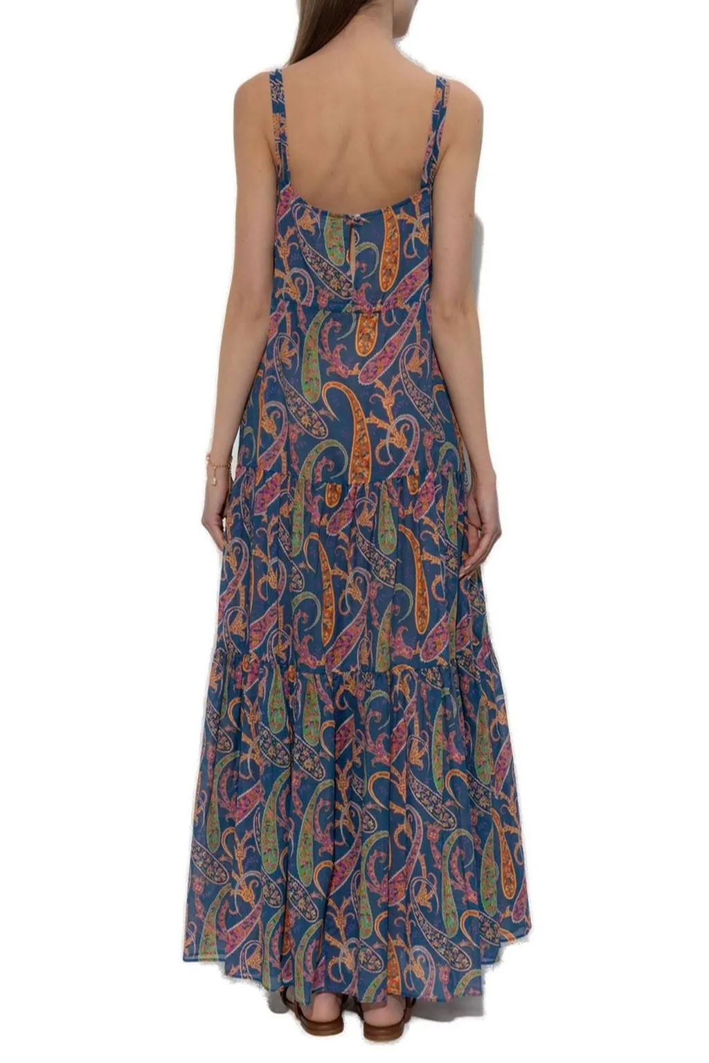 Paisley Printed Maxi Dress
