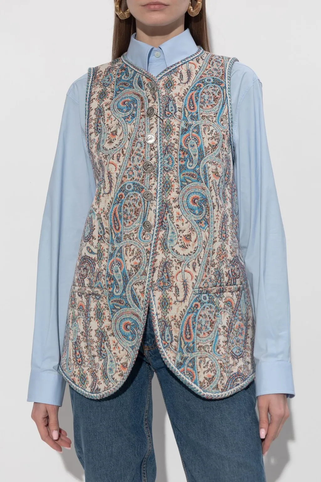 Paisley Printed Vest