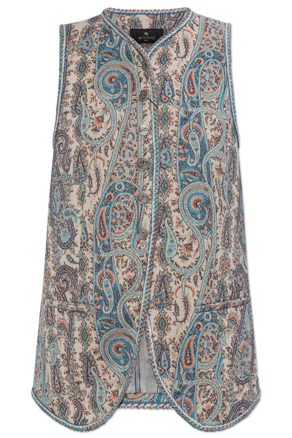Paisley Printed Vest