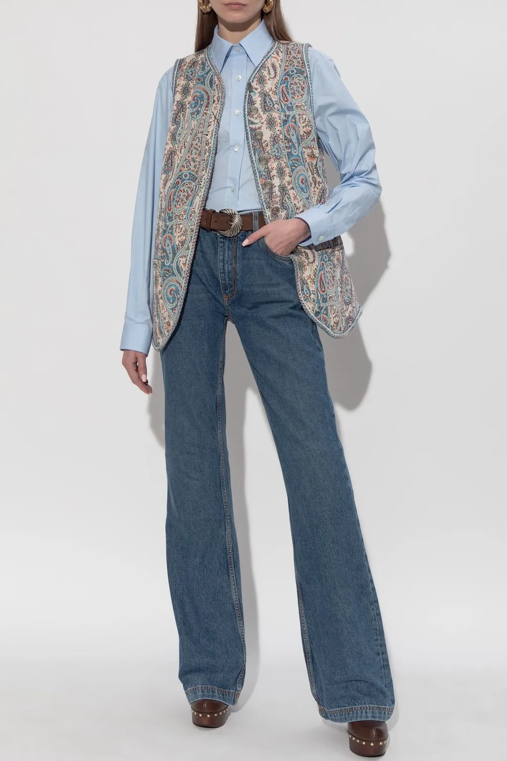 Paisley Printed Vest