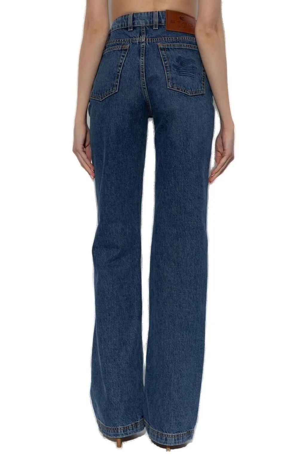 Pegaso Embroidered Flared Jeans
