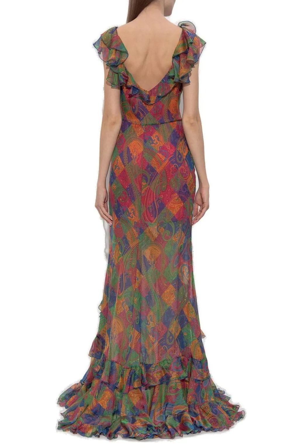 Paisley Printed Maxi Dress