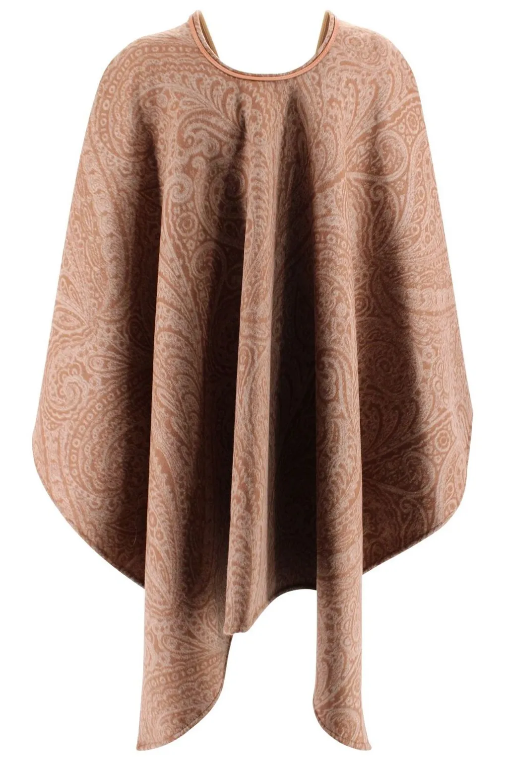 Paisley Jacquard Poncho