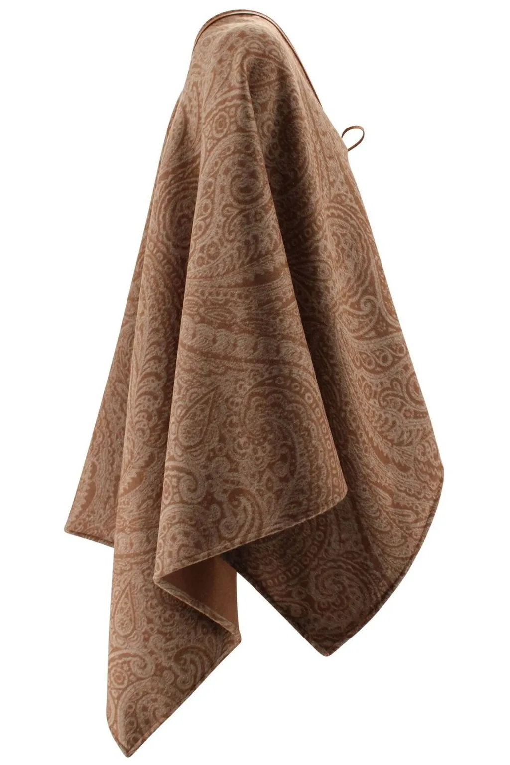 Paisley Jacquard Poncho
