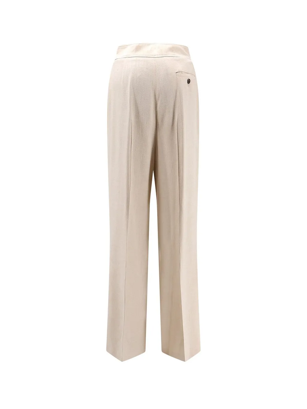 Wide-Leg Pleat Trousers