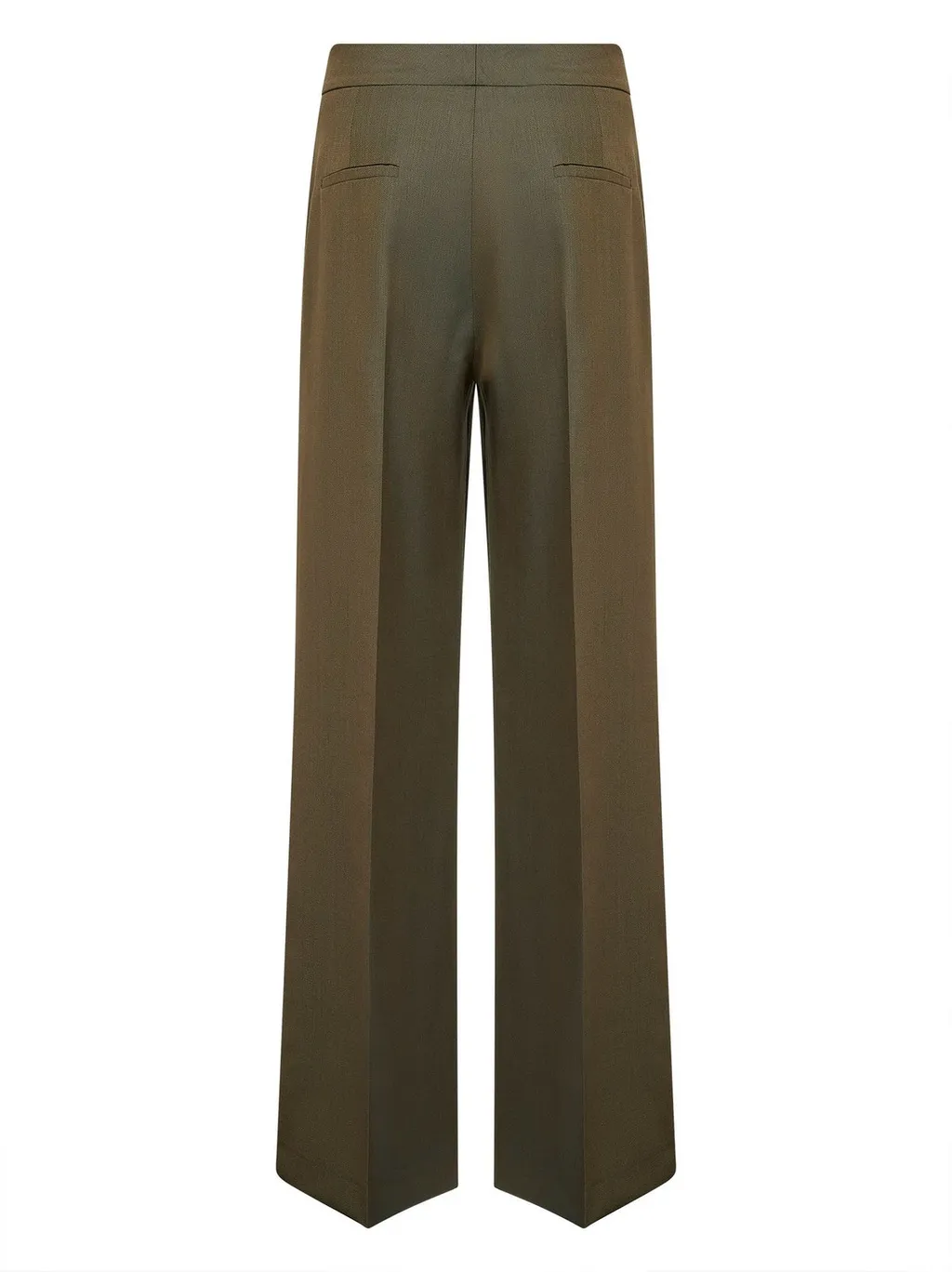 Pressed-Crease Palazzo Trousers