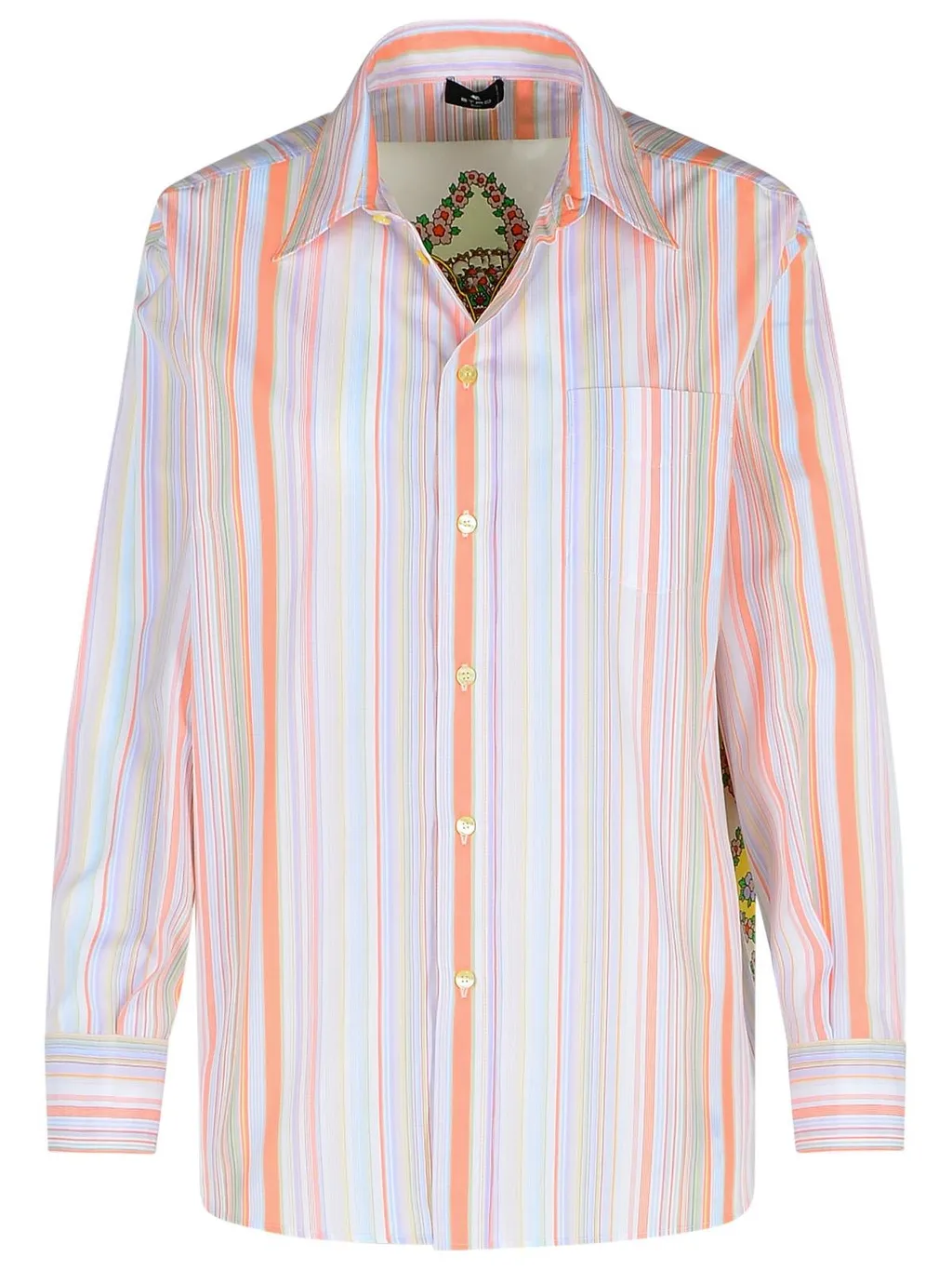 Pinstriped Long-Sleeved Shirt