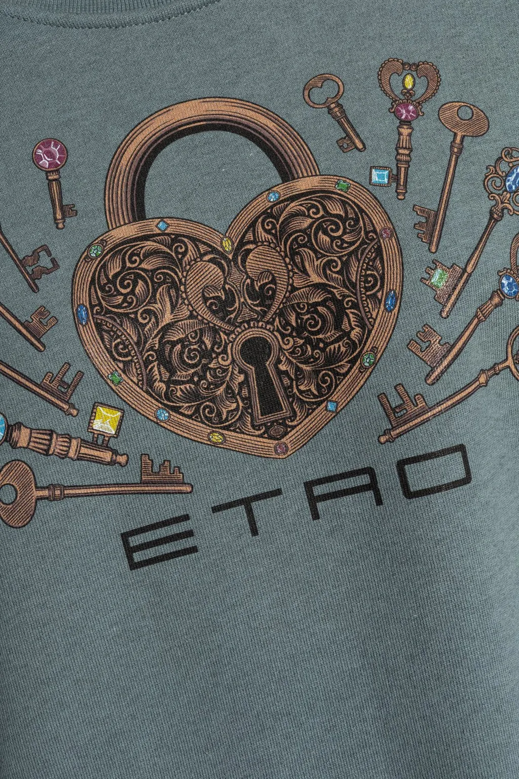 Graphic Printed Crewneck Sweatshirt