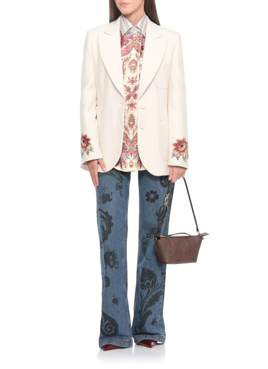 Placed Printed Striped Shirt