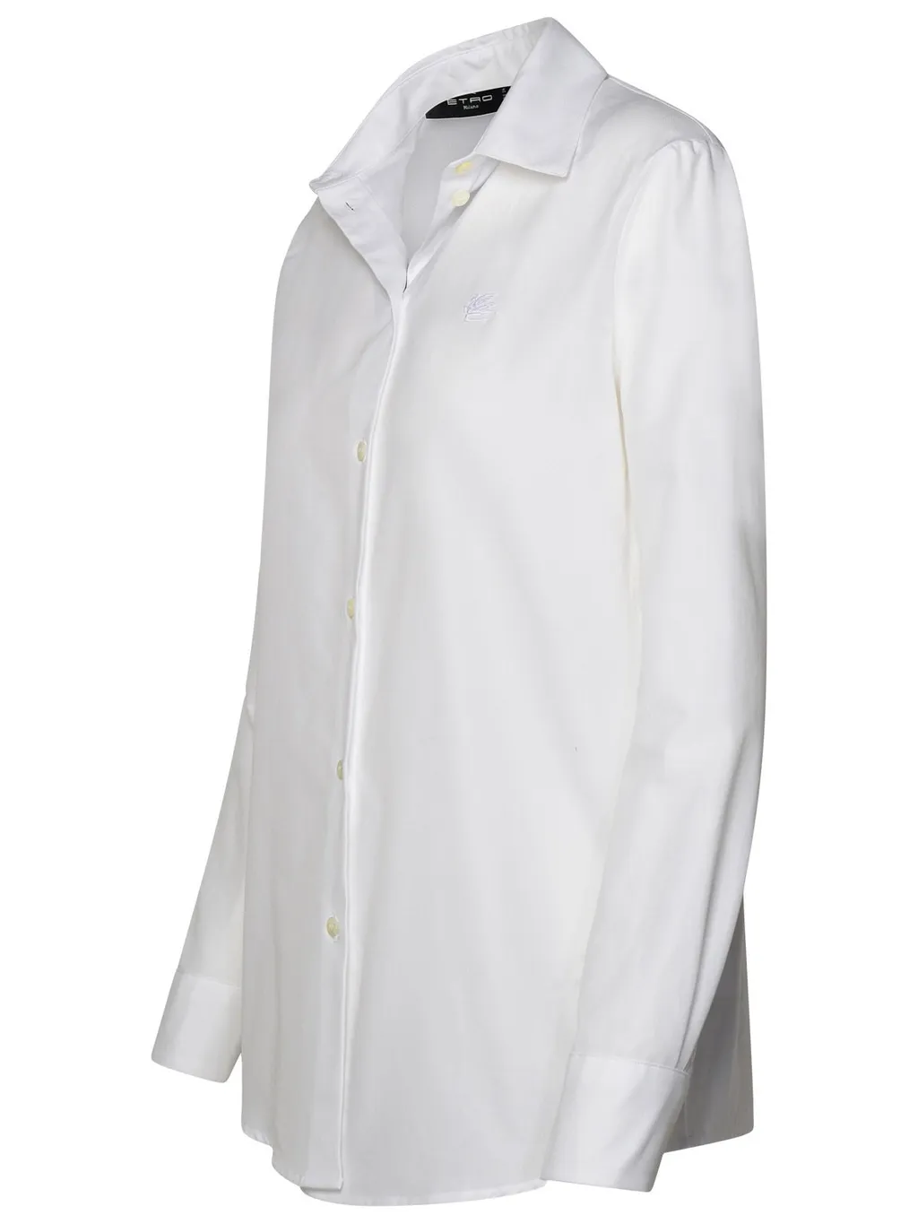Pegaso-Embroidered Straight Hem Shirt