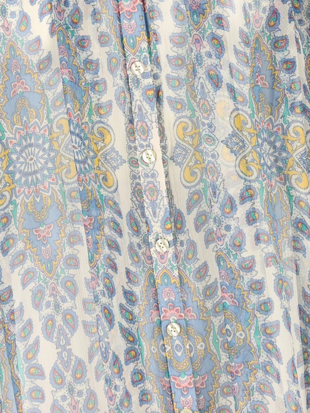Floral Printed Long-Sleeved Shirt
