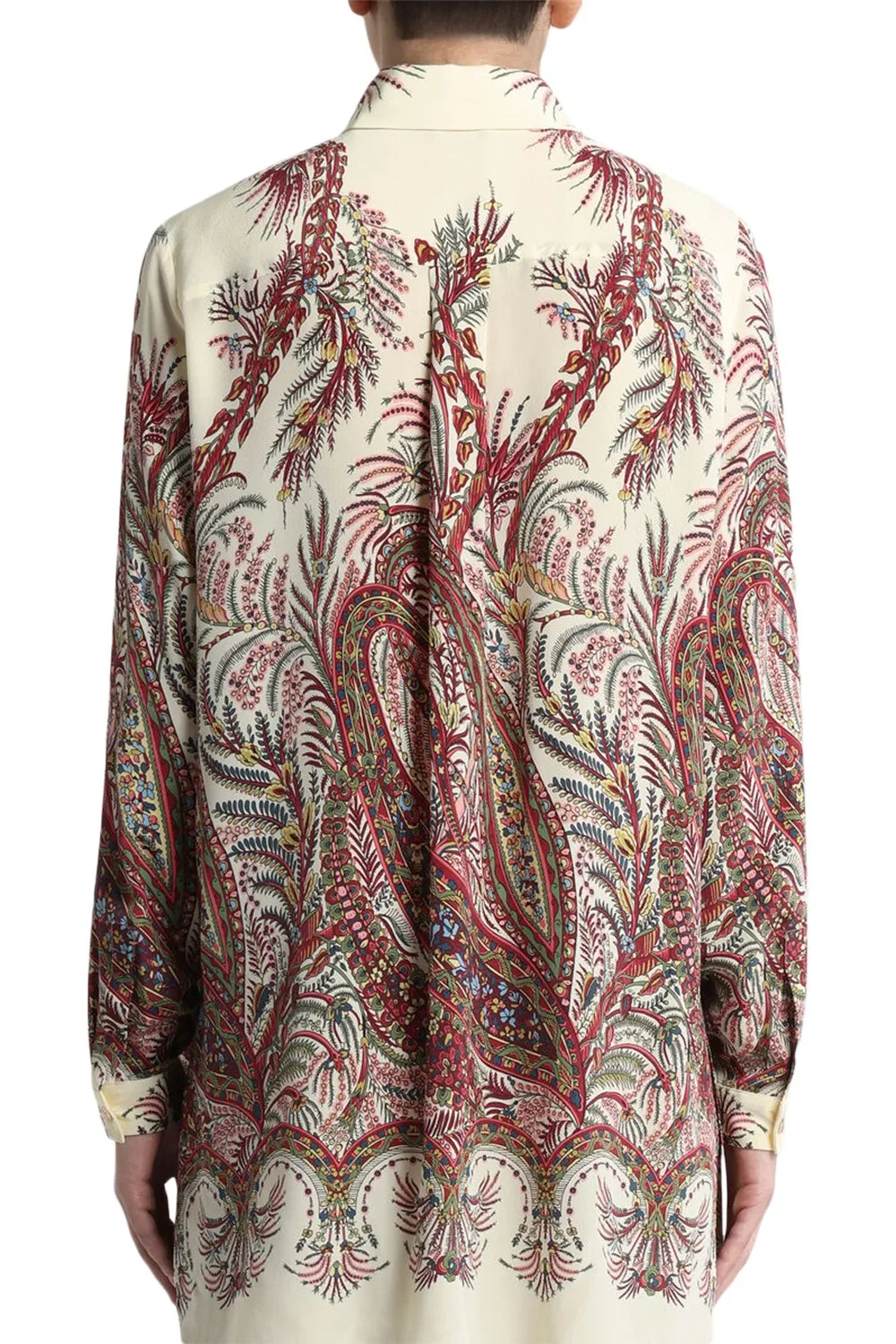 Long Sleeved Pattern-Printed Shirt