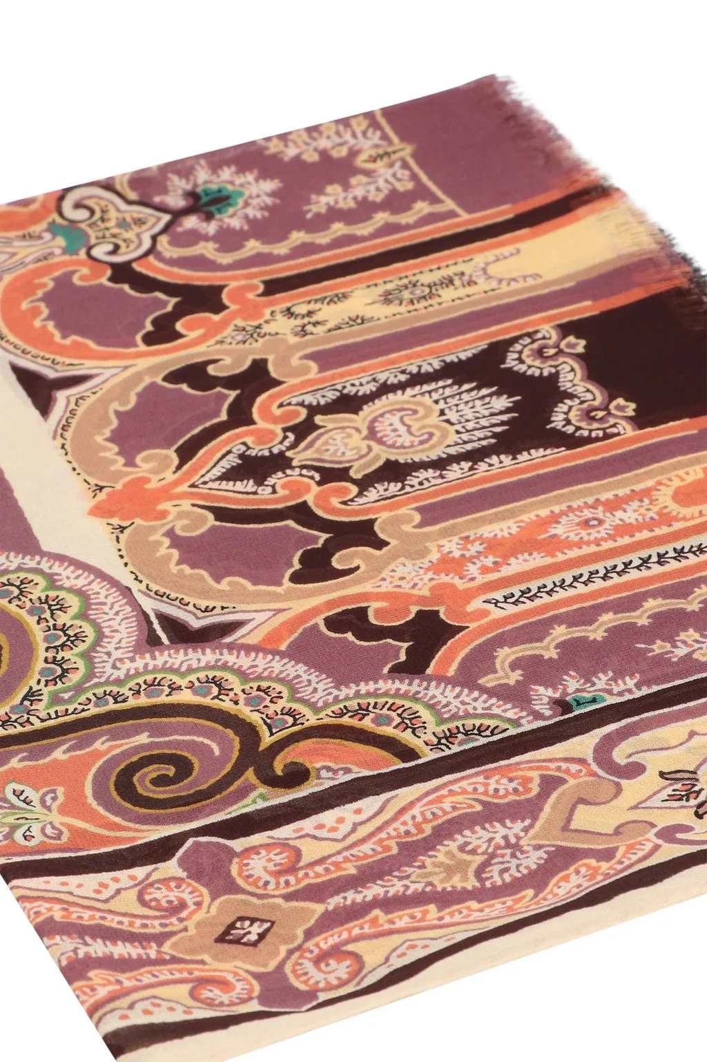 Placed Printed Satin Scarf