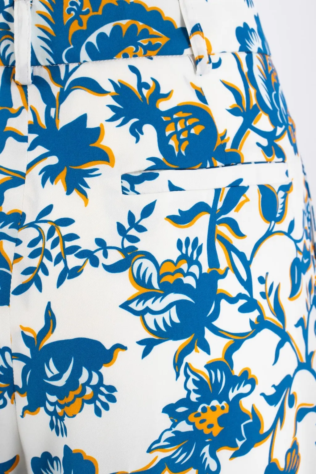Cropped Floral Trousers