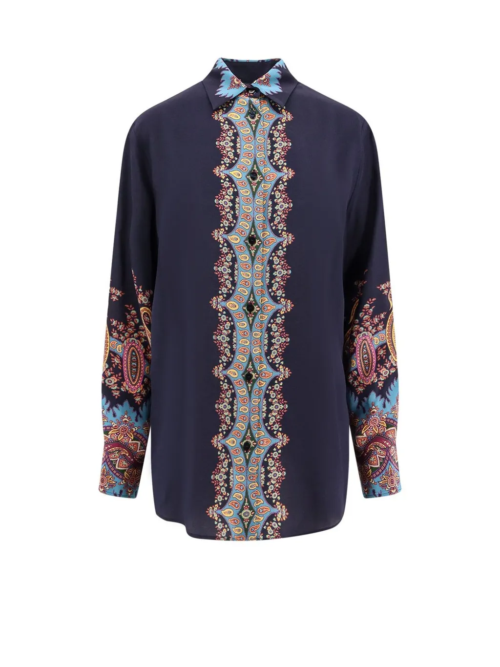 Paisley-Print Buttoned Shirt