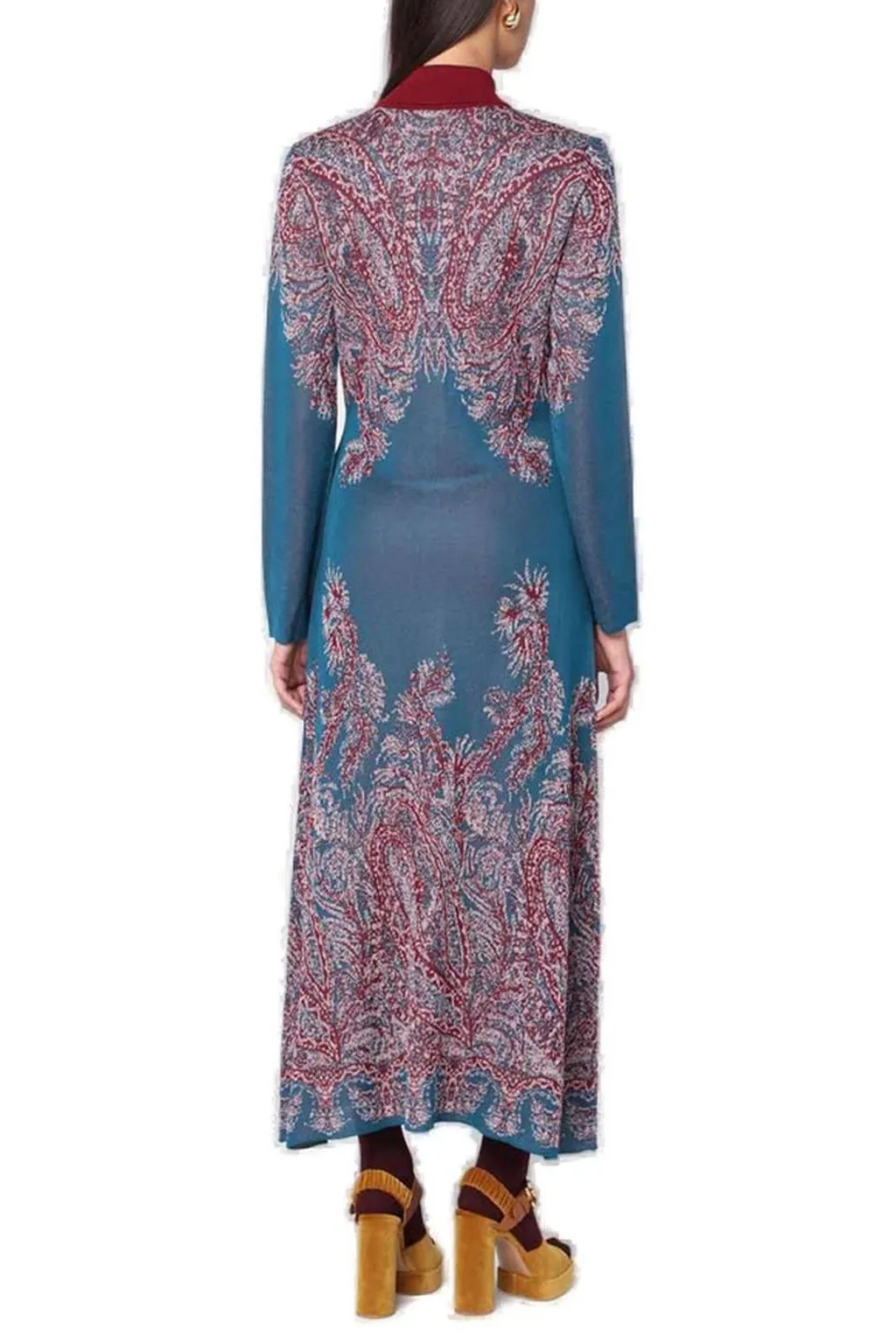 Paisley Printed Shirt Dress