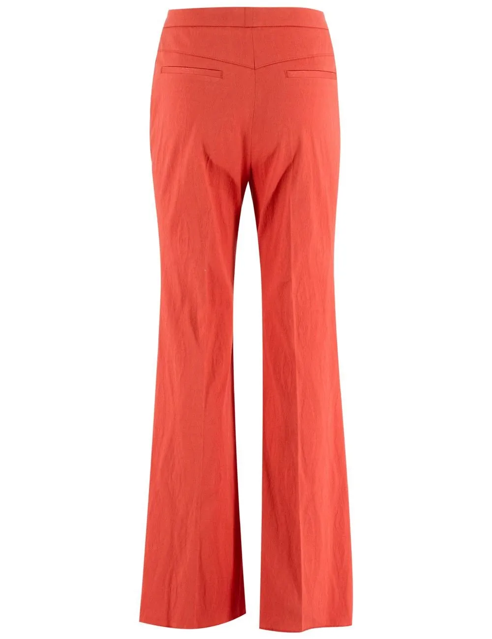 Paisley-Jacquard Flared Trousers